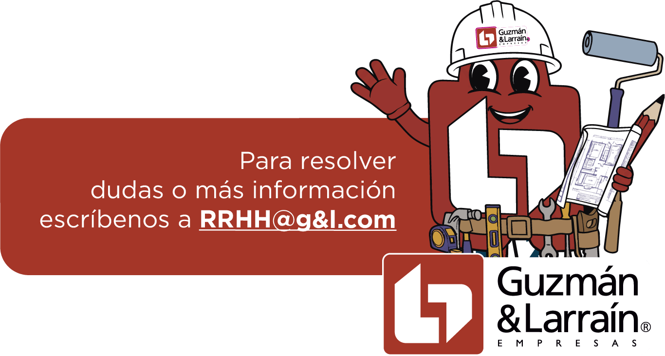 Para resolver dudas o más información escríbenos a RRHH@g&l.com